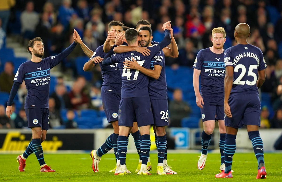 Manchester City stomps Brighton in 4-1 win